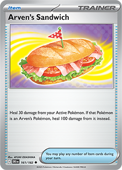 Carte Sandwich d'Arven